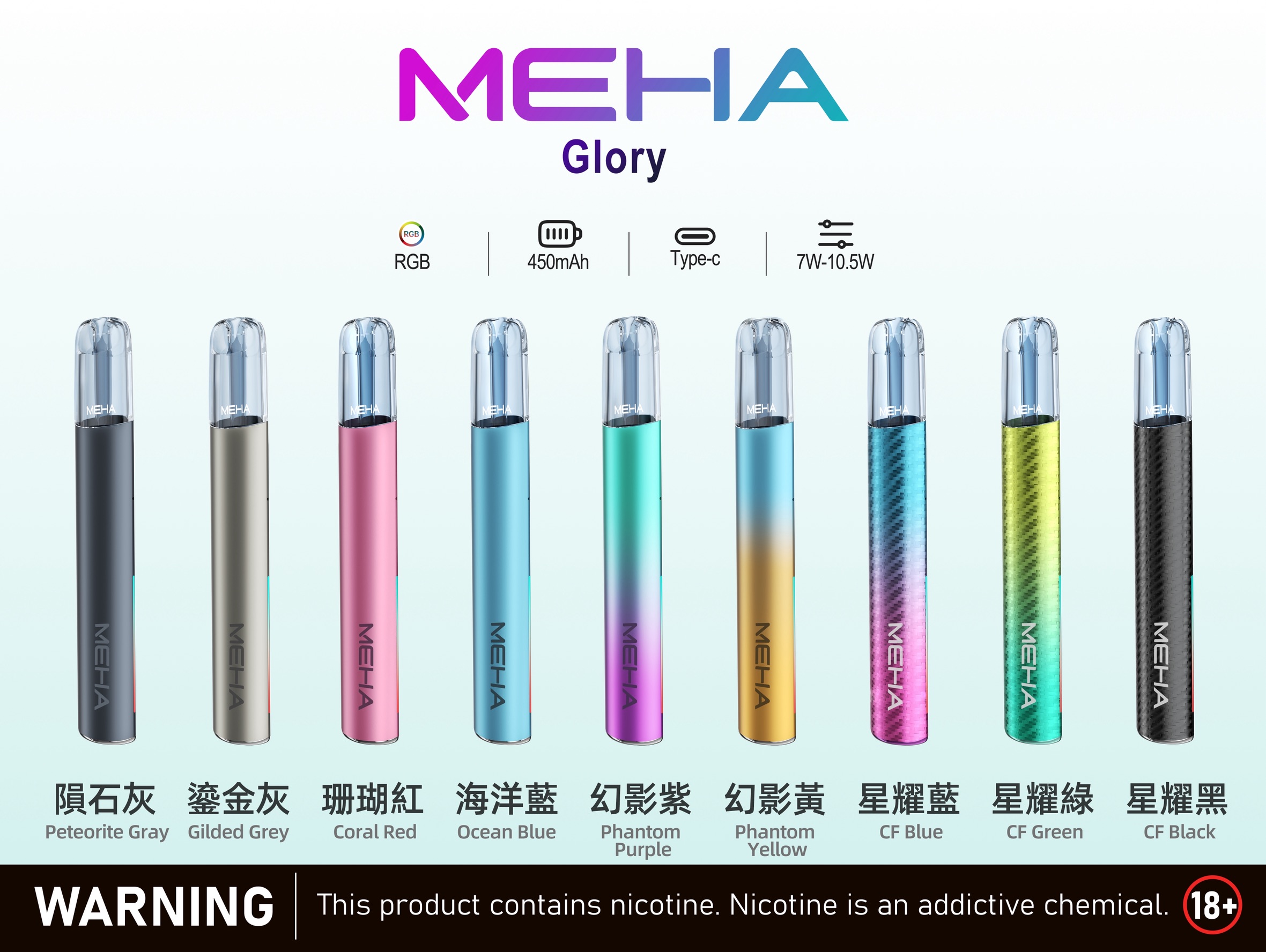魅嗨MEHA GLOR 電子煙一代主機:圖片 1